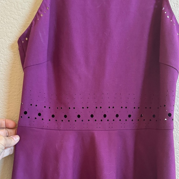 Elizabeth and James Sleeveless Dress – Size 2 – Eggplant Laser Cut - Picture 4 of 10